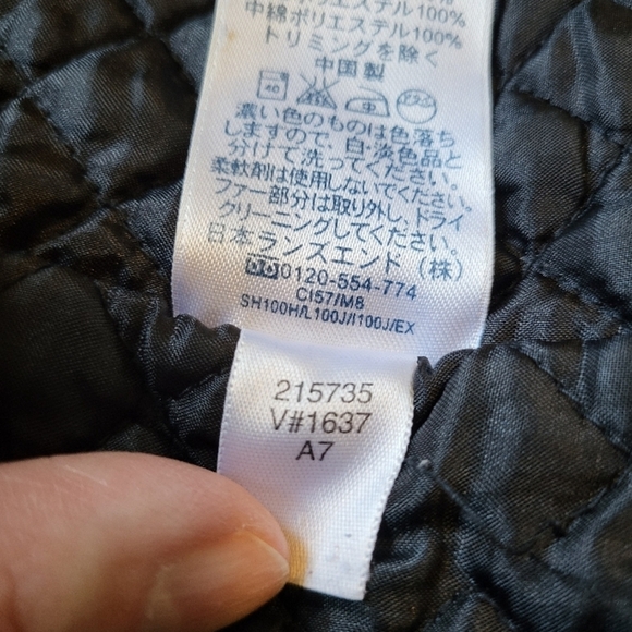 Lands' End Black Women's jacket size large 14-16 - Picture 6 of 13